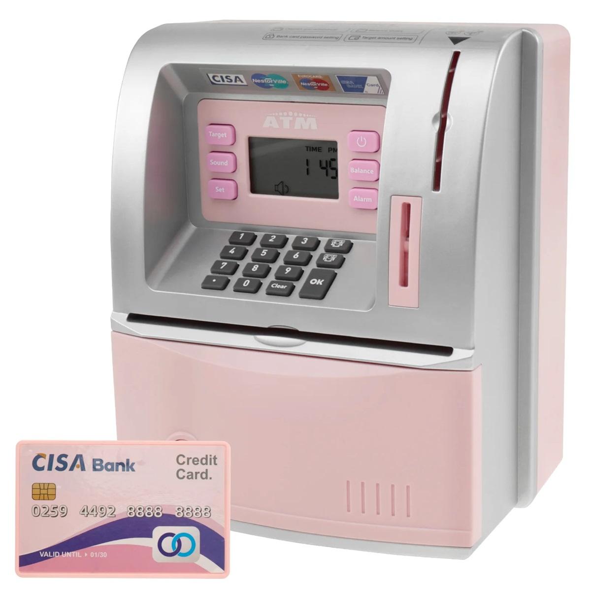 Bankomāts Krājkasīte Automātiska Mini Seifs Monētas
