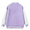 Girls Color Block Baseball Jacket Casual Fashion Outerwear