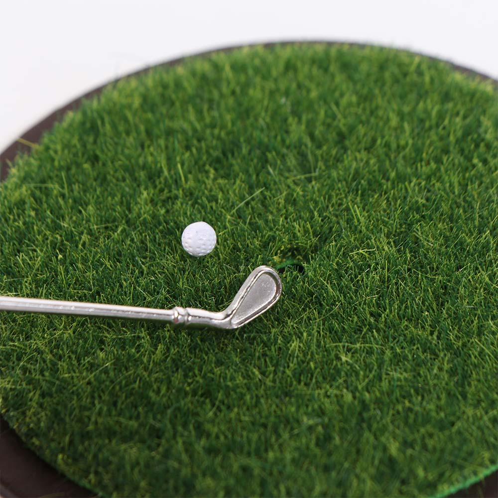 1/6 and 1/12 Scale Miniature Golf Club Grassland Model Simulated Golf Club Set  Kids Toy