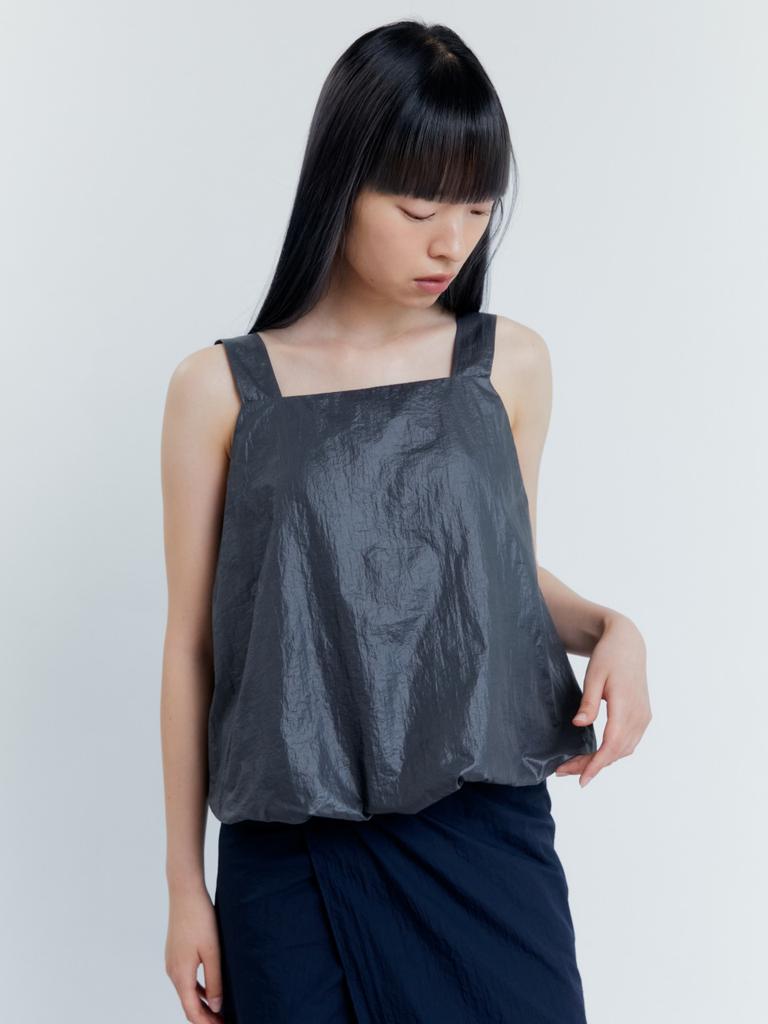 Akokeu Cloud Sleeveless Top_Charcoal