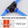 Pneumatic Pipe Quick Connector Air Tube Plastic T Type Tee Three-way Straight Push Lock Joint Hose Connector 4mm/6mm/8mm/10mm