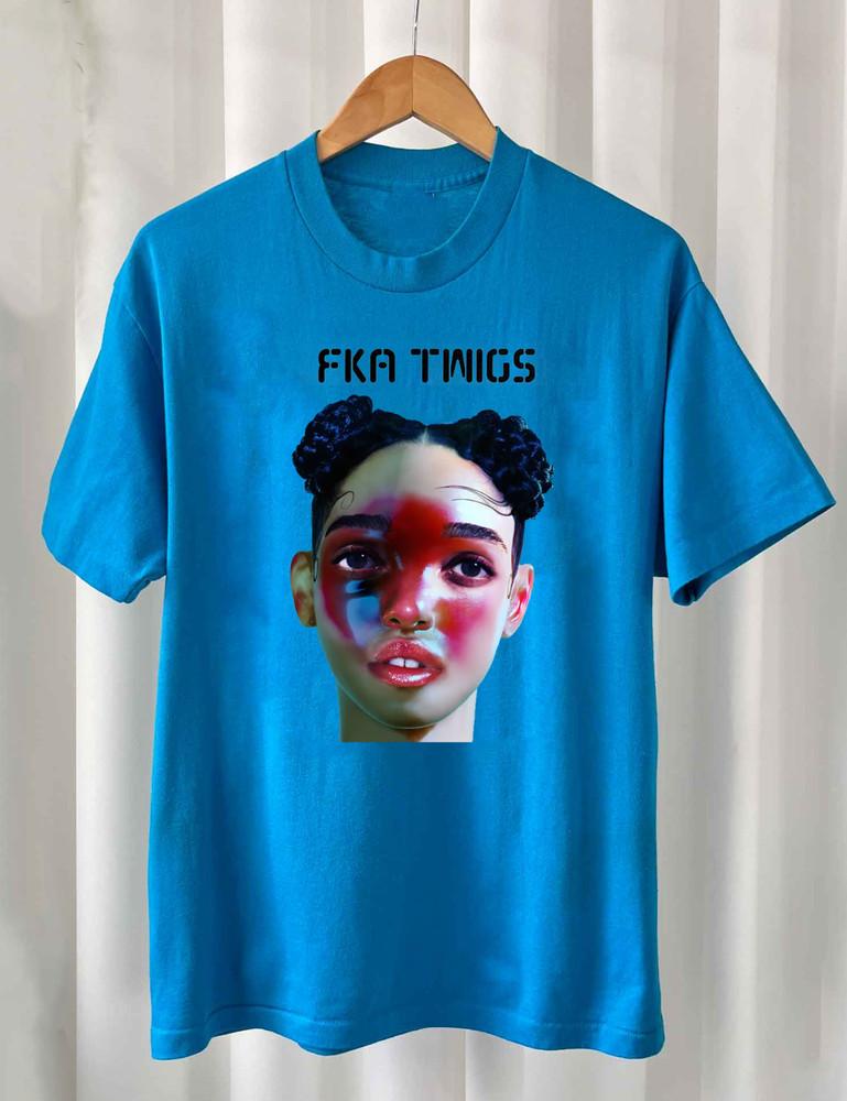 Rare FKA twigs - FKA Twigs  LP1  Blue T Shirt All Size S to 5XL AR1497 Unisex T-Shirt XL
