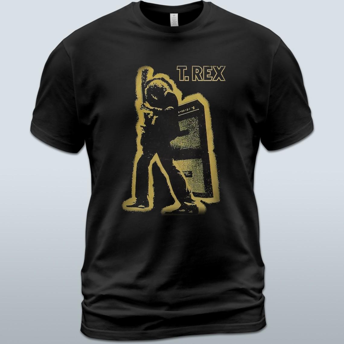 Cotton T-Shirt T. Rex Electric Warrior Album Tee Marc Bolan Dino Dines XXXL