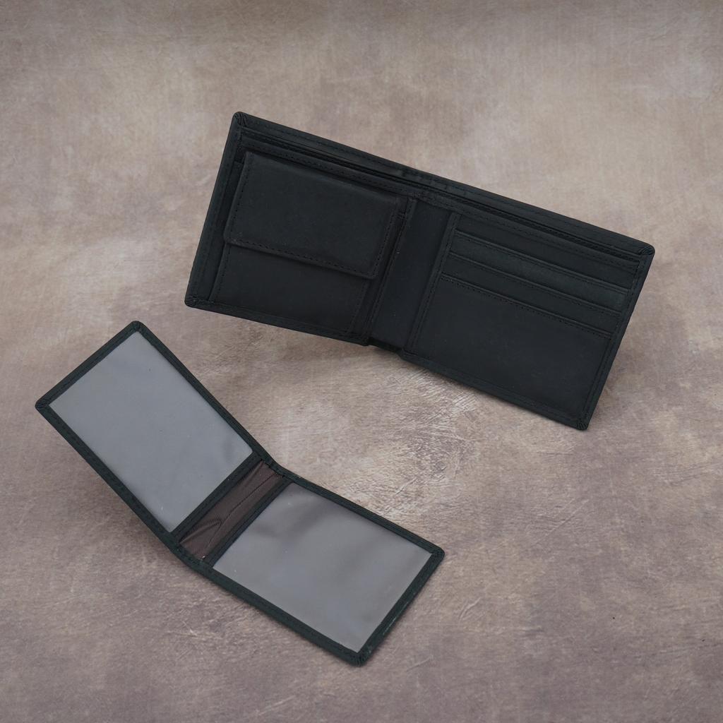 Men's Crazy Horse Leather Wallet, Genuine Leather Head Layer Leather Wallet, Card Bag