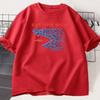 Eat The Rich Funny Cotton Cartoon Printed Mens And Womens Personalized Loose Short Sleeve Summer New Round Neck Tshirt