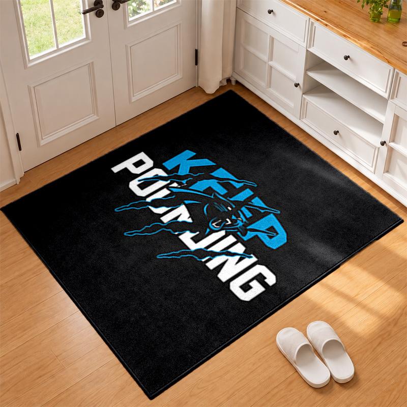 Carolina Panthers Carpet Door Mat for Living Room or Bedroom Protective Mat Under Chair Office Decoration Christmas Gift Birthday Present