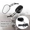 Universal Motorrad Schwarz Rearview Außenspiegel Für Harley Touring Road King Dyna Softail FLHTC Klassische Sportster XL 1200 883