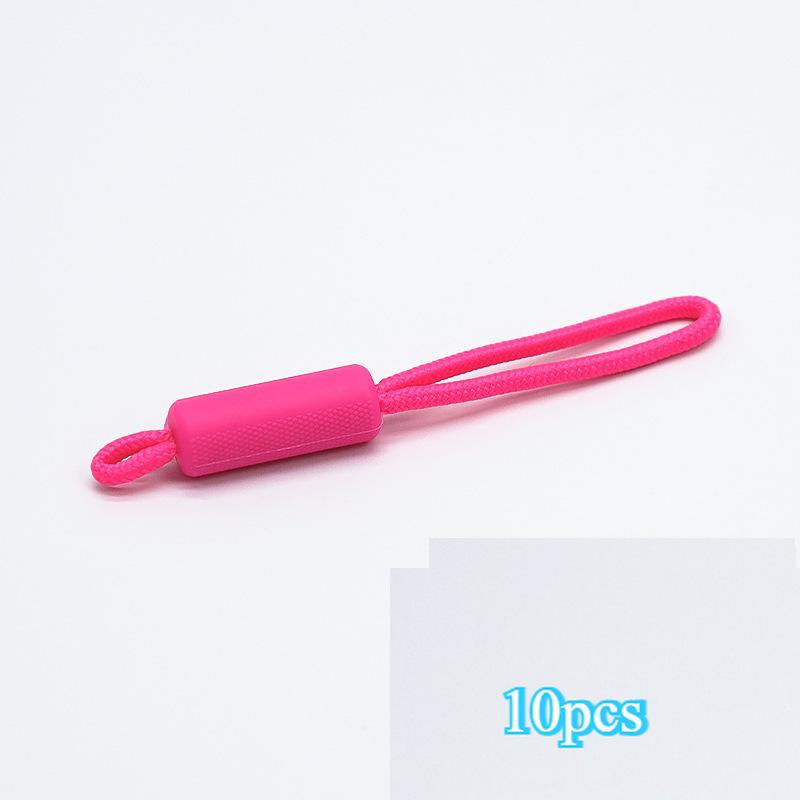 10PCS Long Handle Zipper Pullers Zipper Slider Extension Rope Garment Bag Zipper Repair Tools DIY Sewing Supplies