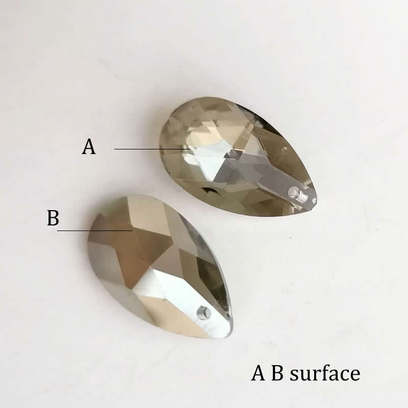 Wholesale lots Faceted Hole Crystal Glass rhinestones Teardrop loose beads jewelry Jewelry beads accessories 8X12/10X14m