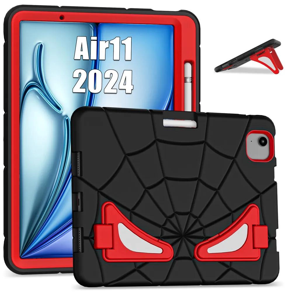 For Ipad Air 11 Inch 2024 M2 A2902 A2903 A2904 Case Kids Tablet Cover Silicone +PC Case for Apple iPad Air M2 11" 2024
