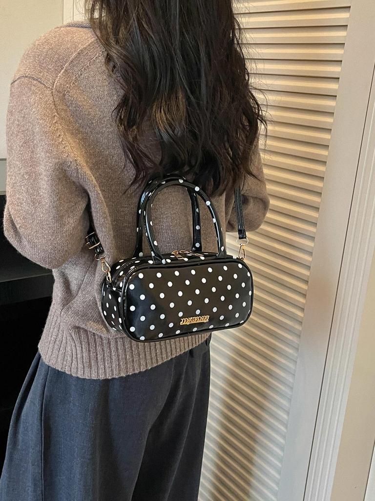 2026 Fashionable Polka Dot Versatile Crossbody & Shoulder Handheld Bag for Women