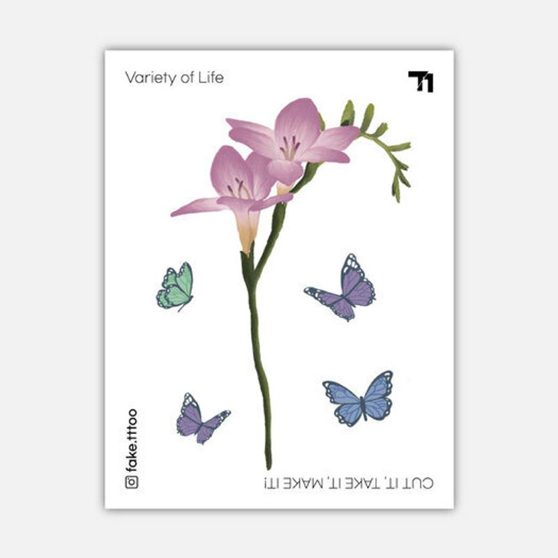 

FAKE.TTT Freesia tattoo sticker one