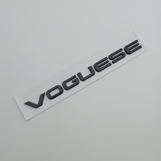 3D ABS Chrom Schwarz Logo Vogue SE Emblem Buchstaben Kofferraum Abzeichen Aufkleber Für Vogue SE Aufkleber Zubehör