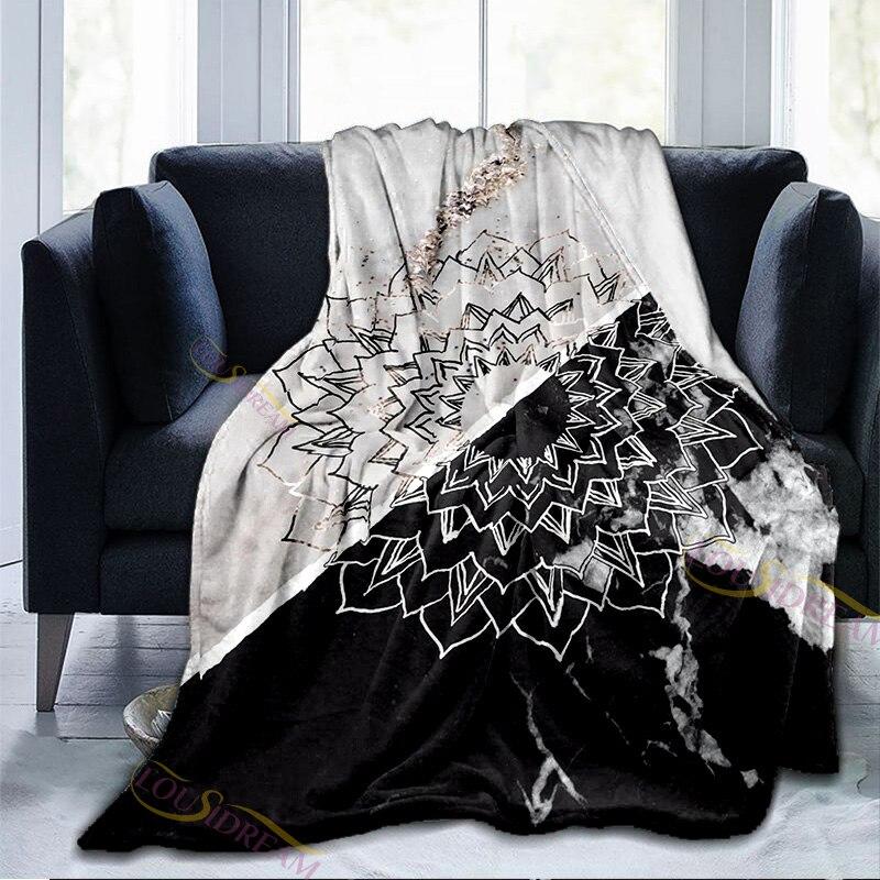 Moderne Tai Bagua Yin Yang Patroon Gooi Deken Bank Bed Stoel Bank Vrije tijd Tapijt Bagua Array Enkel Tapijt Sofa Deken Gooi Dekens