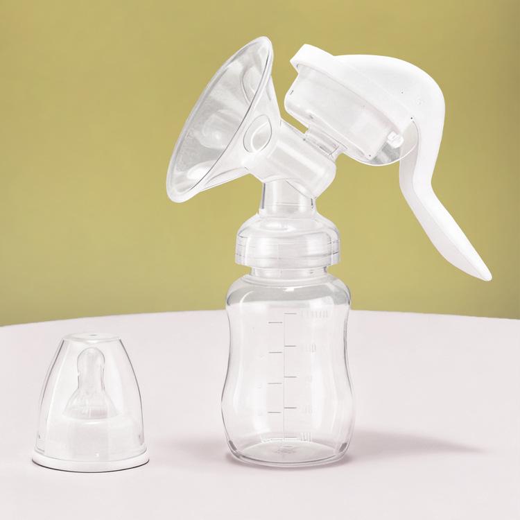 Compact Hands-Free Manual Breast Pump for Moms and Babies