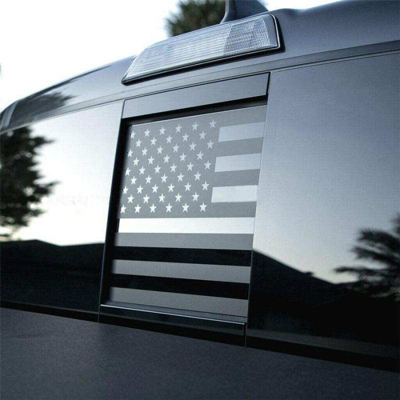 

Back Rear Middle Window American Flag Decal Sticker For Toyota Tacoma 2016-2022