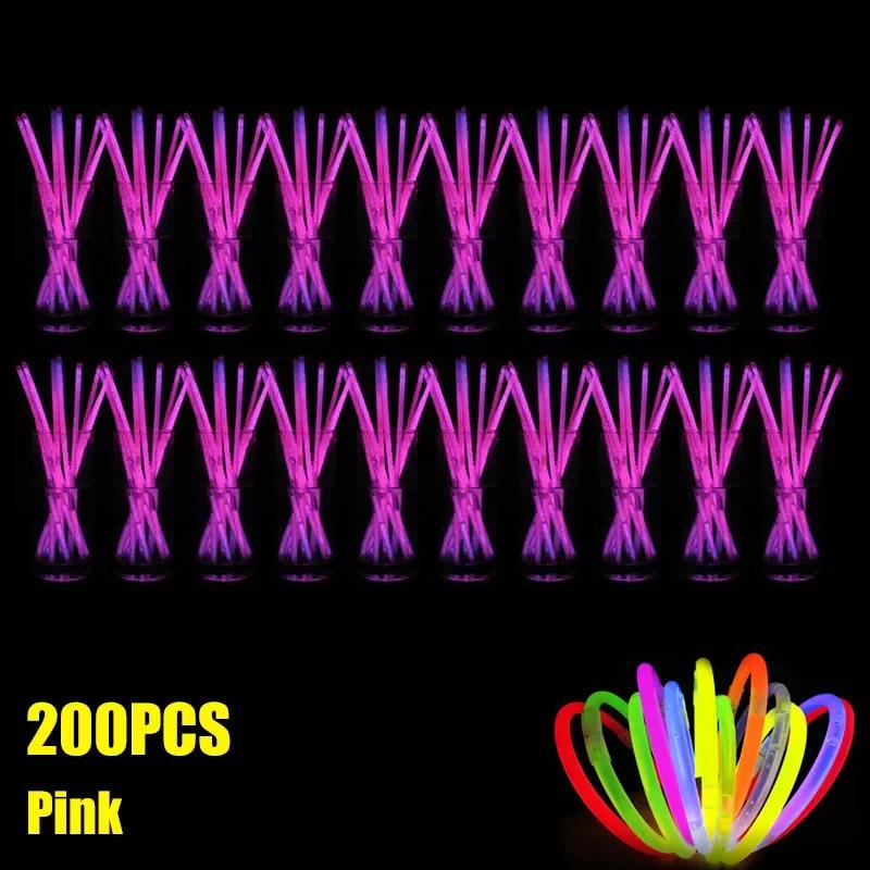 Nowa 2025 Fluorescencyjna Bransoletka w Kształcie Patyka Naszyjnik Glow Stick Bransoletka Materiały Imprezowe Dekoracja Koncertowa Jednorazowy Fluorescencyjny Patyk