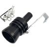 DEVMO 2Pcs XL Size Aluminum Alloy Universal Turbo Sound Exhaust Muffler Pipe Whistle Car Roar Maker (XL-Black)