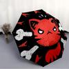 1pc Cat Bones Automatic Open/Close Umbrella, Portable Folding Umbrella, Compact Travel Umbrella for128
