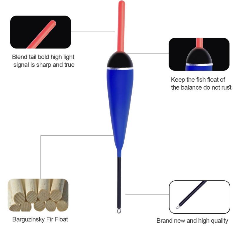 Carp Fishing Floater 5pcs Vertical Fish Float 2g-5g Buoyancy Long Casting Fishing Bobbers