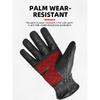 Retro Winter Motorcycle Leather Gloves with Certified Lined with Fleece for Warmth Protective Anti-fall Touch Motocross Gloves
