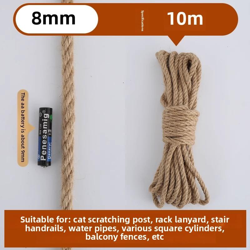 Natural Vintage Jute Rope String 4/6/8mm DIY Jute Cord Twine Ribbon Crafts Sewing Handwork Gift Wrap Home Decoration