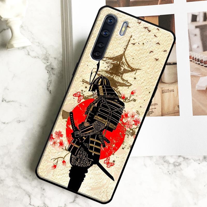 Samurai Japan Case For Oppo A98 A78 A18 A38 A58 A40 A60 A80 A16 A76 A96 A17 A77 A74 A94 A54 A57S A15 Cover