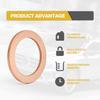 15 Pcs Oil Drain Plug Gasket - 14mm OEM Copper Drain Plug Washer Gaskets - Compatible/Replacement for Mercedes Oil Crush Washer OEM PN Part#:
