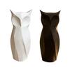 3D Printed Abstract Owl Figurine, Modern Minimalist Geometric Owl Statue, Decorative Bird Sculpture for Home Office Decoration