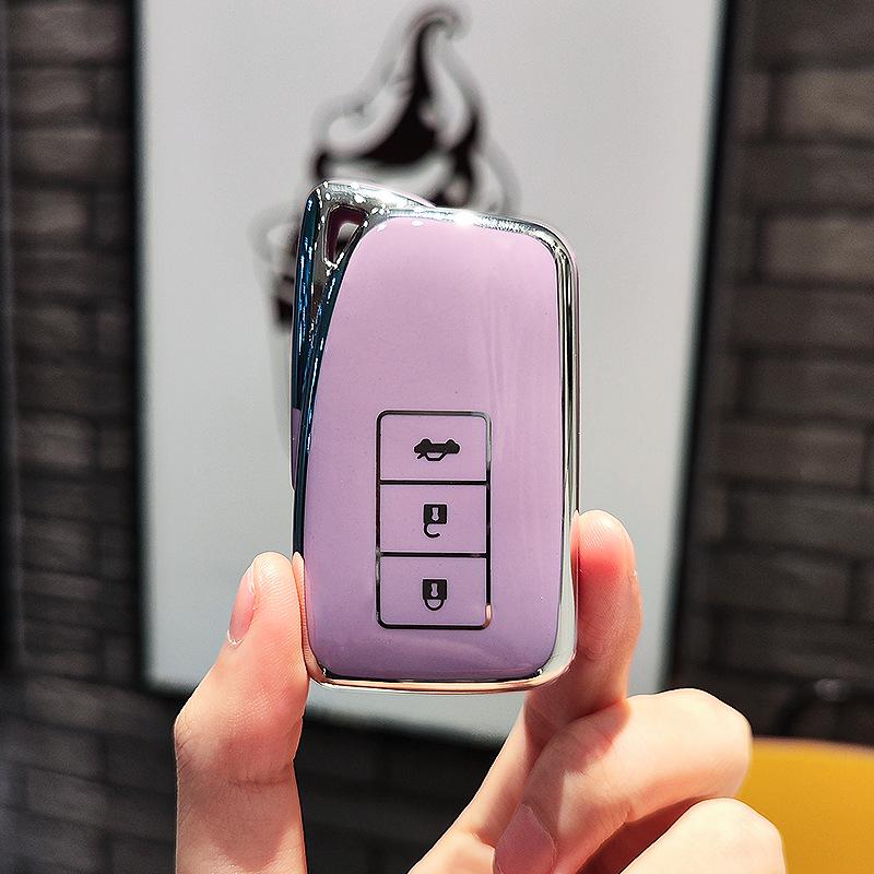 Lexus Key Case for UX260H, ES200, RX, NX, LX - Women's Car Key Bag Shell & Buckle