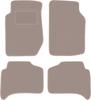 Beige Velour Floor Mats For: Kia Sportage I SUV (1995-2004)