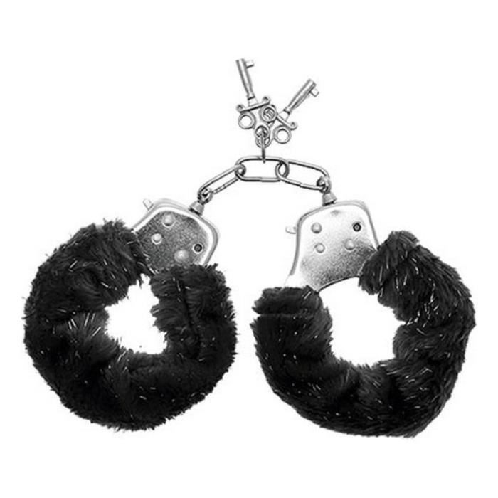 PLEASURES FURRY CUFFS Menotte Noir bondage sextoys