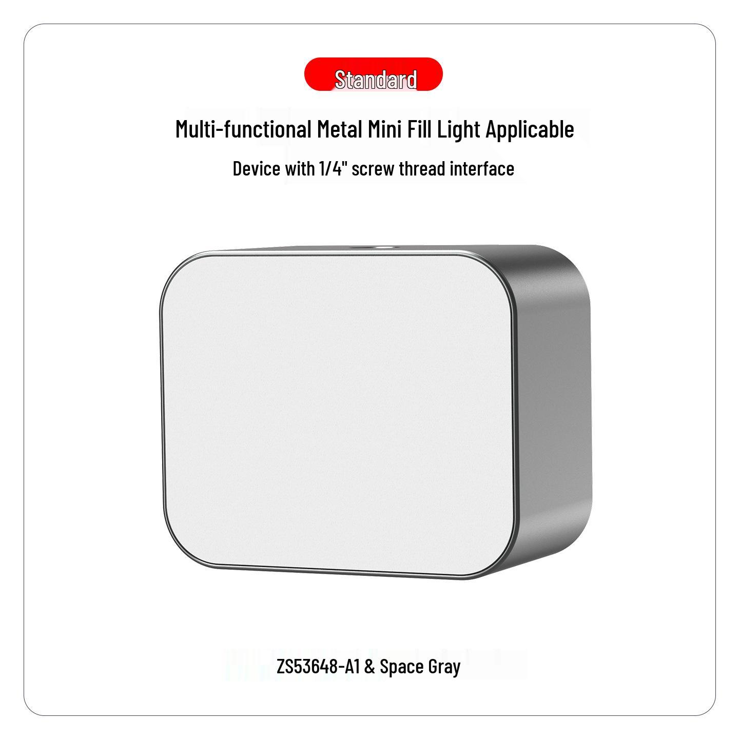 

Compact Rechargeable Fill Light with Adjustable Brightness for Mobile Live Streaming and Selfies