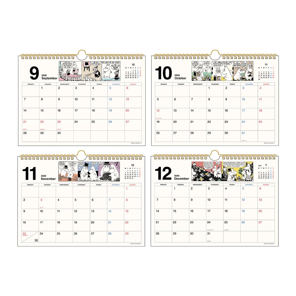 Moomin 2026 Wall Calendar - Stylish and Fun Design