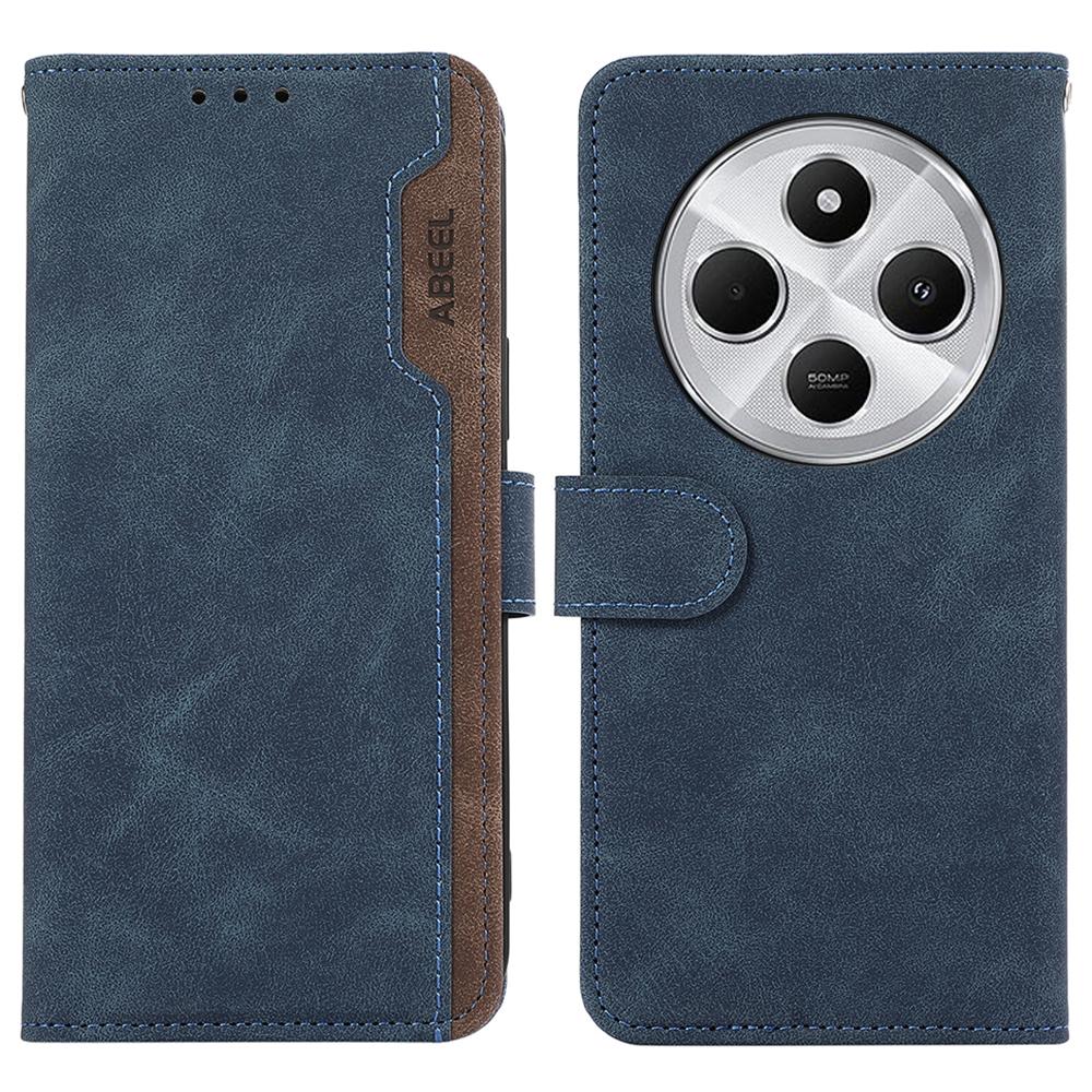 ABEEL For Xiaomi Poco C75 4G/Redmi 14R 5G/14C 4G Case Color Splicing Leather Flip Phone Cover RFID Blocking