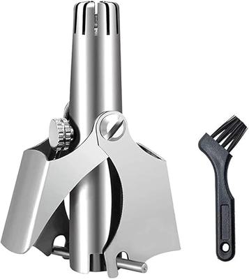 MISSLO Manual Nose Hair Cutter with Care and Cleaning Brush, Easy To Carry, Excellent Safety, Grooming and Cleanliness, Waterproof Design for Smoot