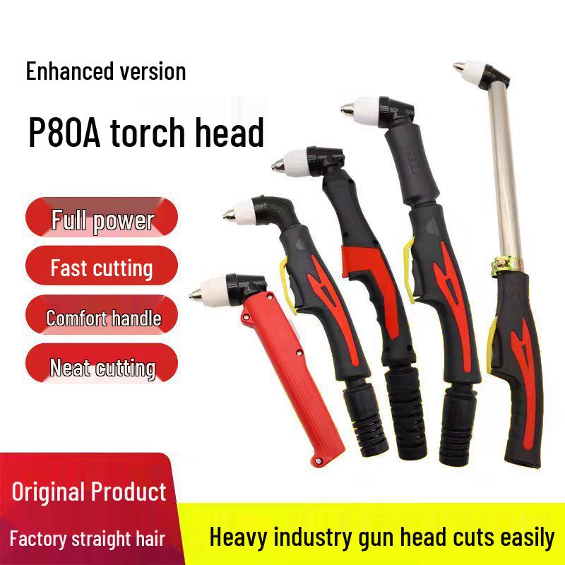 Genuine P80A Plasma Cutting Torch Head with Straight Handle for LGK100/120 Machines