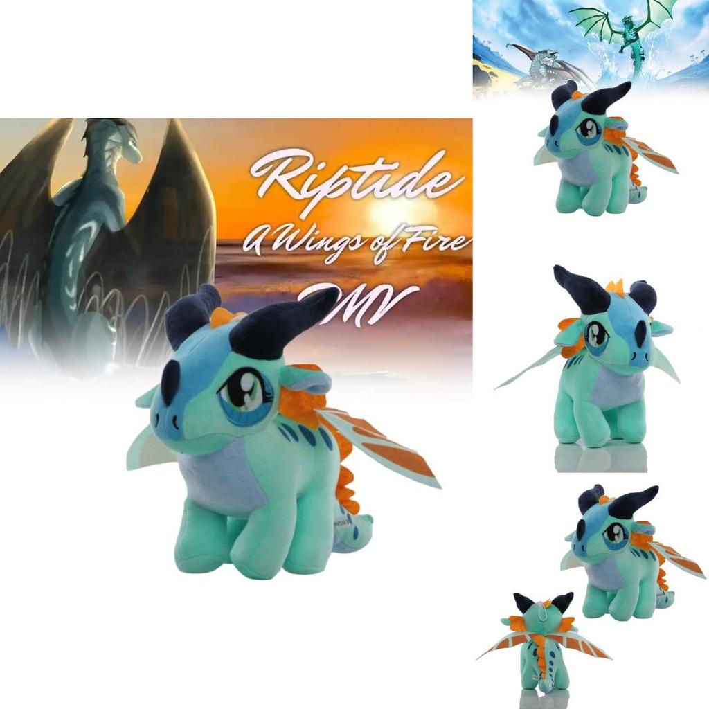 Adorable Wings Of Fire Dragon Plush Toy With Big Blue Eyes Made From Ultra Soft Crystal Material
