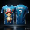 Japan One Piece Luffy Football Jersey Men T-shirt Kids Football Special Jersey Kit Adult Men's Quick-Drying T-shirt