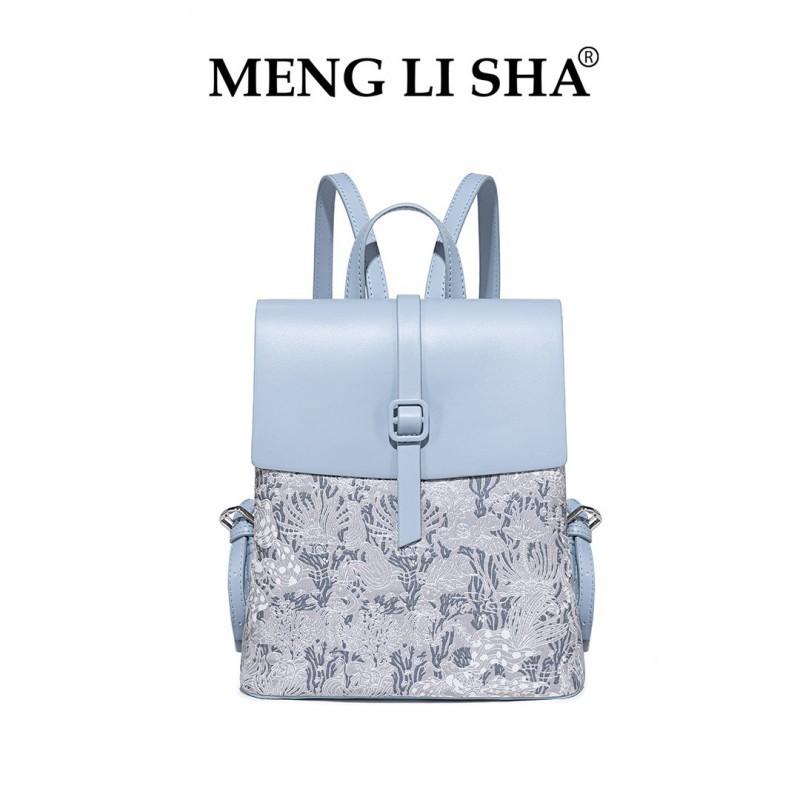 

Daily Casual All-matching Backpack Niche Design Commuting Large-capacity Single-shoulder Cross-section Female Bag аліса синього кольору