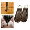 2 Pieces Zipper Pullers, PU Parts for Wallets, Jackets, Backpacks