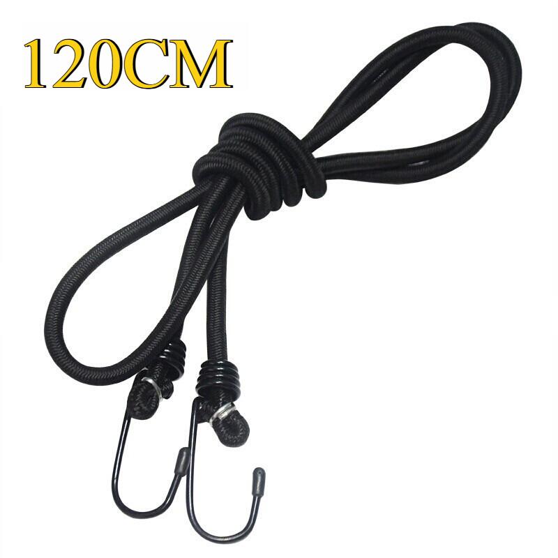 Heavy Duty Rubber Bungee Straps with Hooks for Motorcycle, Truck, Camping Tent & Outdoor Gear - Weatherproof & Durable
