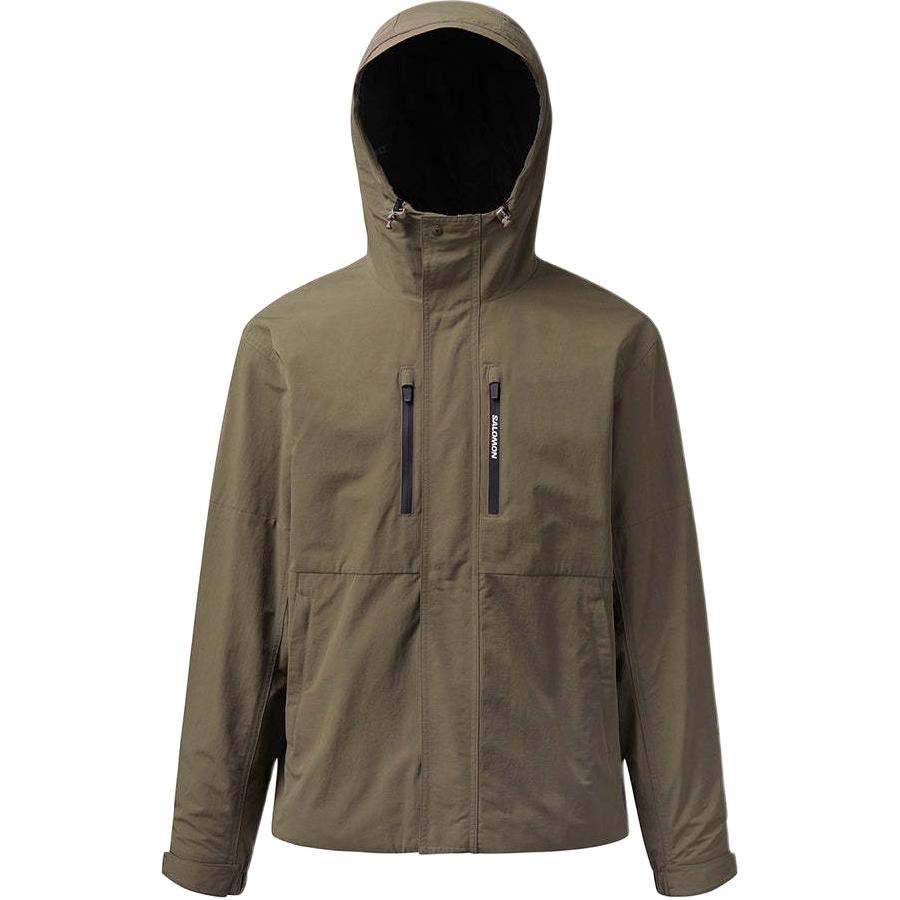 

Salomon Logo Hooded Zip Long Sleeve Jacket Men Jacket Slate LC2568600 S