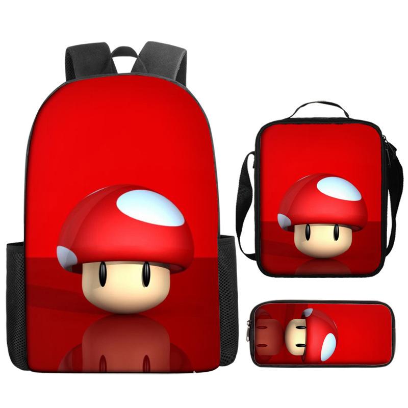 Super Elementary School Bag Cartoon Anime Backpack Mario Backpack Super Satchel