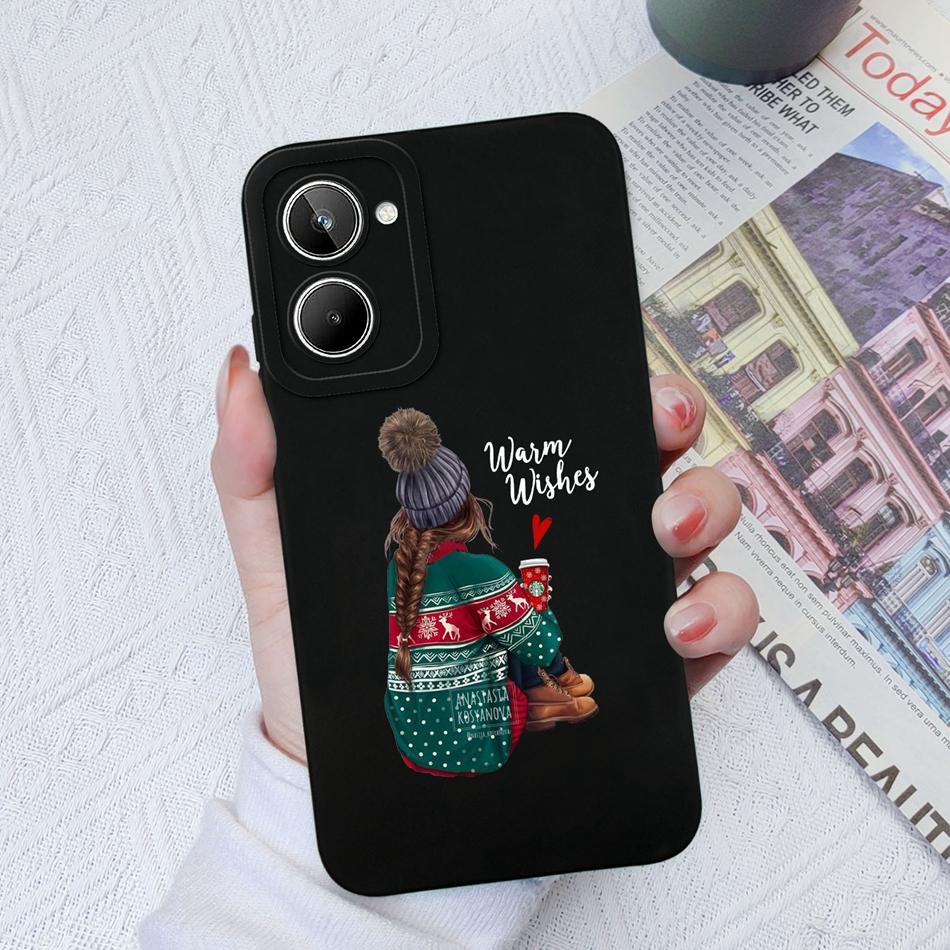 For Realme 10 Pro Plus Case Cartoon Soft Smooth Liquid Silicone Cover Camera Shell For OPPO Realme10 10Pro+ Coque Funda Capa