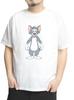 One Colors TOM AND JERRY Men's Short Sleeve T-Shirt, Plus Size, Character Print, Crew Neck, White (Size 3L)