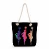 Gymnastics print thick rope single-shoulder beach bag 7245 CLE