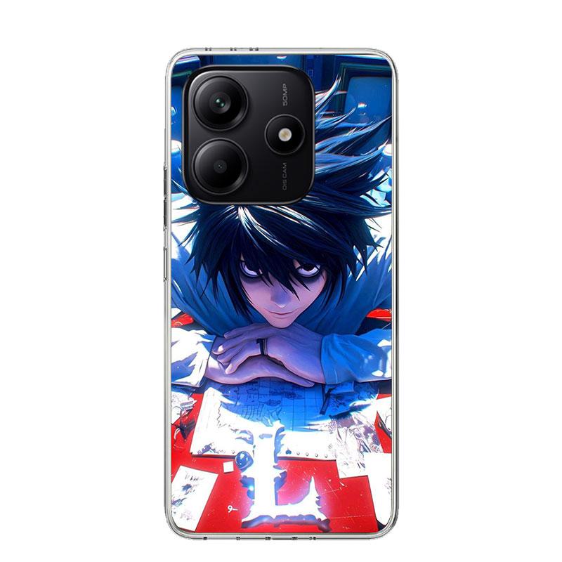 N-Note D-Death L Lawliet Phone Case For Xiaomi Redmi Note 13 14 15 Pro Plus 12S 12 14S 11S 11E 10 10S 11 11T 5G 4G Cover Coque R