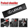 Interior Stickers 1/2Pcs Carbon Fiber Car Seat Belt Cover Shoulder Protect Case Interior Accessories For Lexus LS LC IS350 ES300