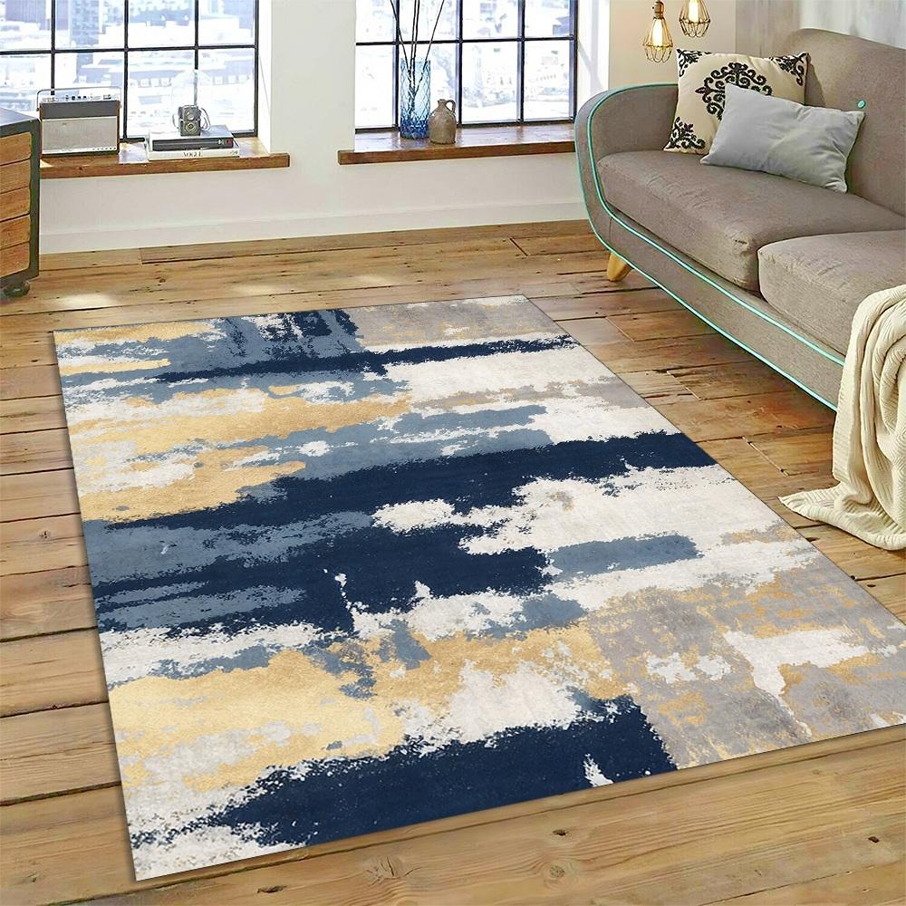 2025 New Style Bohemian Abstract Fashion Modern Art Carpet Rug for Living Room Bedroom Home Sofa Decoration,Non-slip Floor Mat